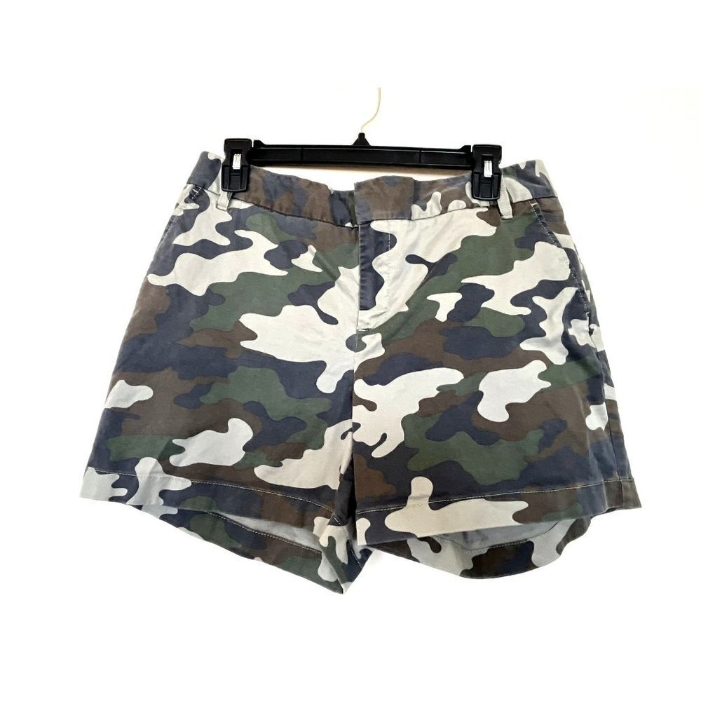 Caslon High Waisted Camo Shorts 12